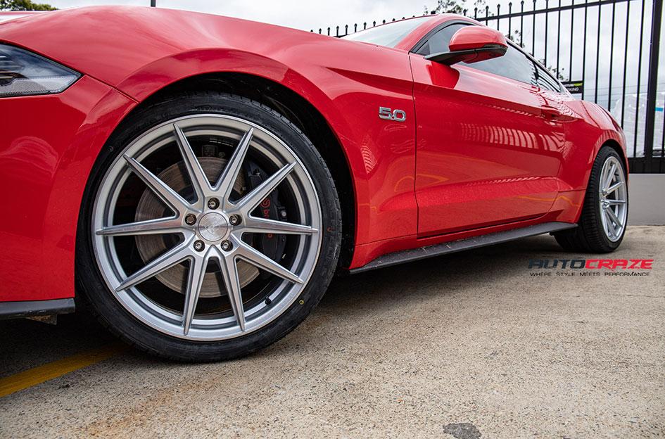 FORD MUSTANG ESF1 SILVER MACHINED FACE